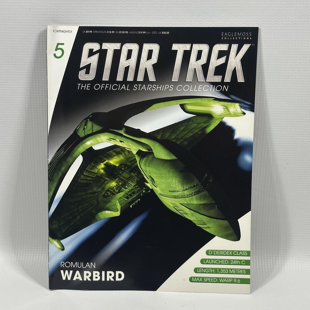 Star Trek Starships Romulan Warbird 5 Eaglemoss Illustrated Softcover Magazine